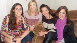 My Monday Night Girl's Night Girls. Noelle, Krista, Ashlyn, and Aerinne!
